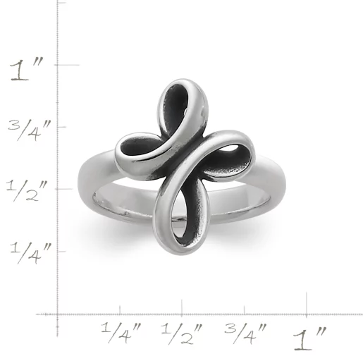 Eternal Ribbon Cross Ring