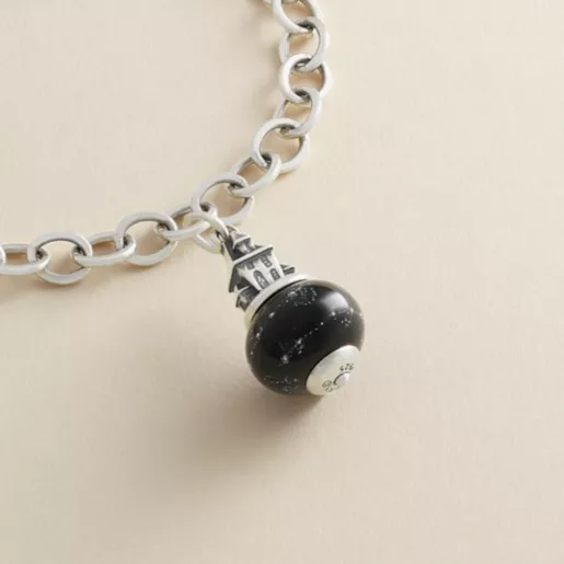 Haunted House Art Glass Charm