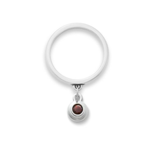 Avery Remembrance Birthstone Charm Dangle Ring