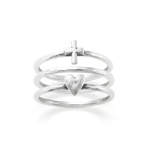 Faith and Love Ring Set