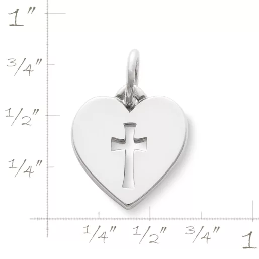 Crosslet Heart Charm