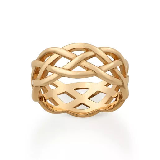 Woven Trinity Wedding Ring
