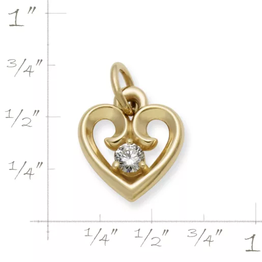 Avery Remembrance Heart Birthstone Pendant