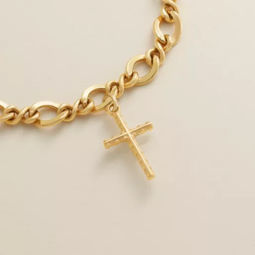 Gold Layered Necklaces with Faith and Heart Charms