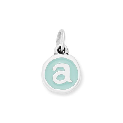 Enamel Initial Disc Charm