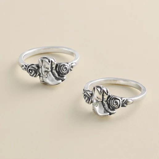 Boots and Blooms Ring