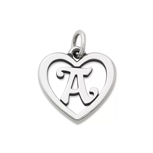 Heart Script Initial Charm
