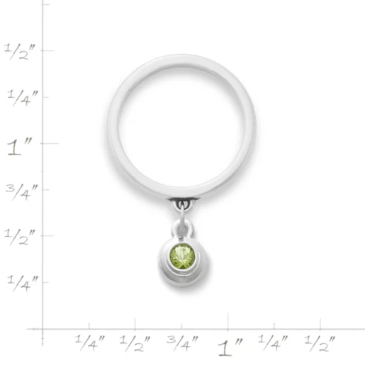 Avery Remembrance Birthstone Charm Dangle Ring