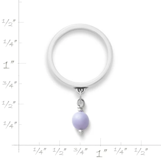 Glass Enhancer Bead Dangle Ring