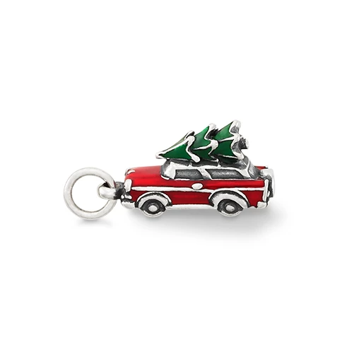 Enamel Family Christmas Tree Charm