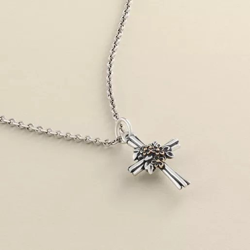 Growing in Faith Cross Charm