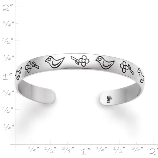 Child's Birds and Flowers Bracelet