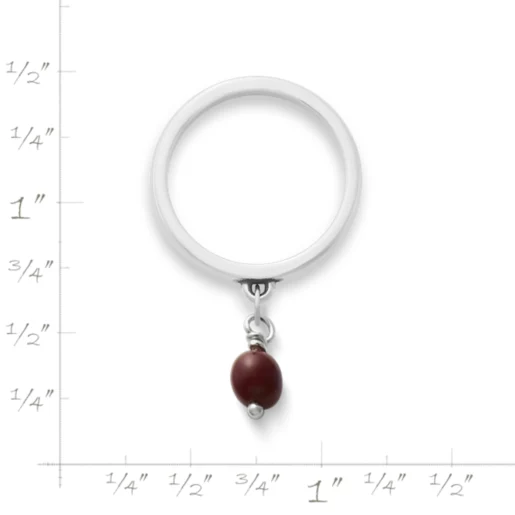 Glass Enhancer Bead Dangle Ring