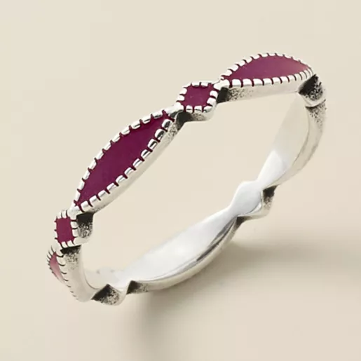 Enamel Cordoba Stacker Ring