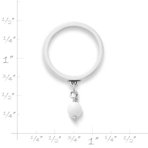 Glass Enhancer Bead Dangle Ring