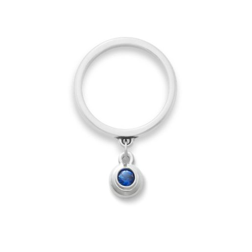 Avery Remembrance Birthstone Charm Dangle Ring