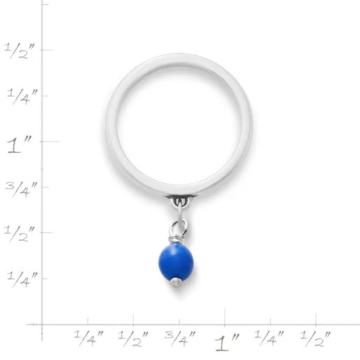 Glass Enhancer Bead Dangle Ring