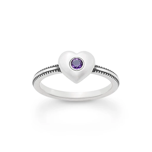 Keepsake Heart Birthstone Ring