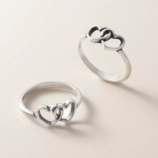 Two Hearts Together Ring