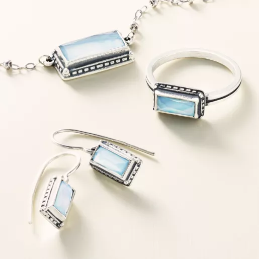 Palais Layered Gemstone Dangle Earrings