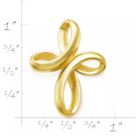 Eternal Ribbon Cross Pendant