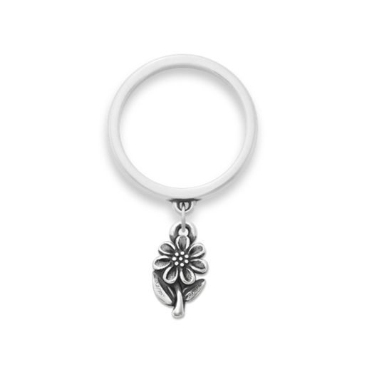 Mini Daisy Charm Dangle Ring