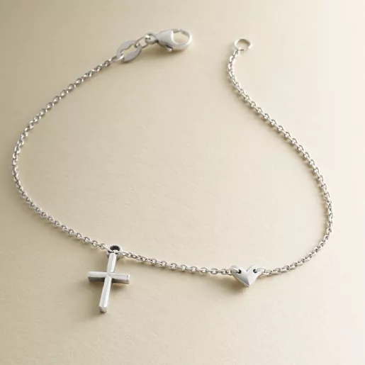 Faith and Love Link Bracelet