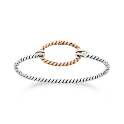 Changeable Twisted Wire Hook-On Bracelet