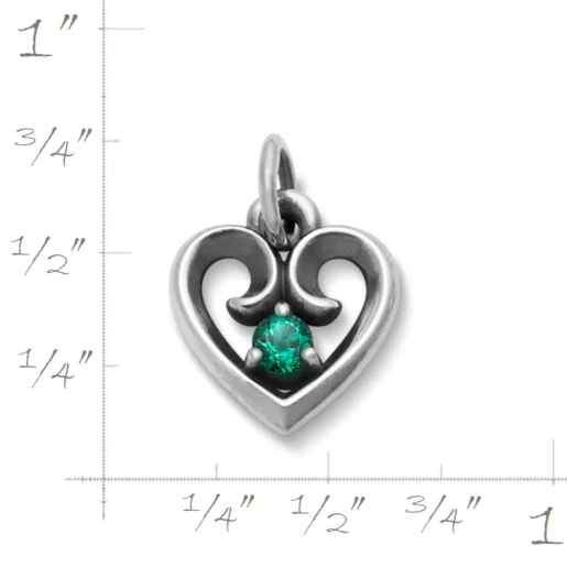 Avery Remembrance Heart Birthstone Pendant