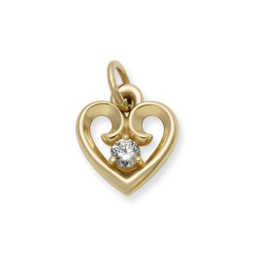 Avery Remembrance Heart Birthstone Pendant