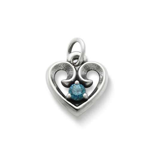 Avery Remembrance Heart Birthstone Pendant