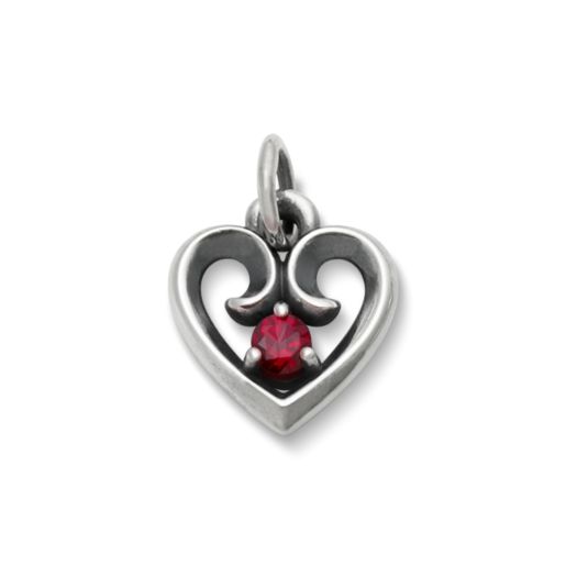 Avery Remembrance Heart Birthstone Pendant