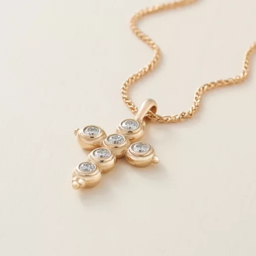 Antiquity Gemstone Cross Pendant