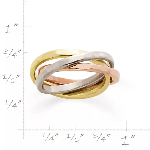 Entwined Trio Combo Ring