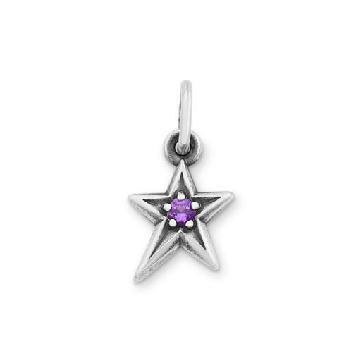 Shining Star Birthstone Charm