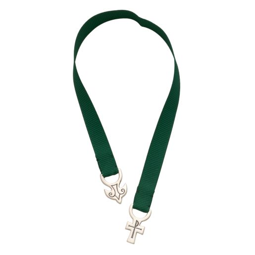 Dove and Cross Ribbon Bookmark