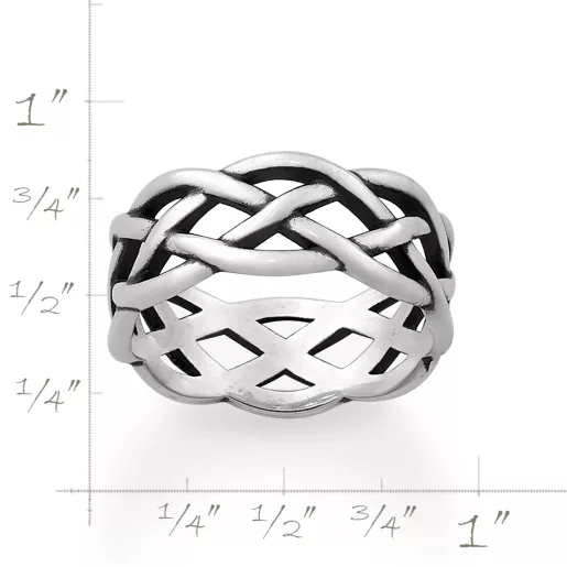 Woven Trinity Wedding Ring