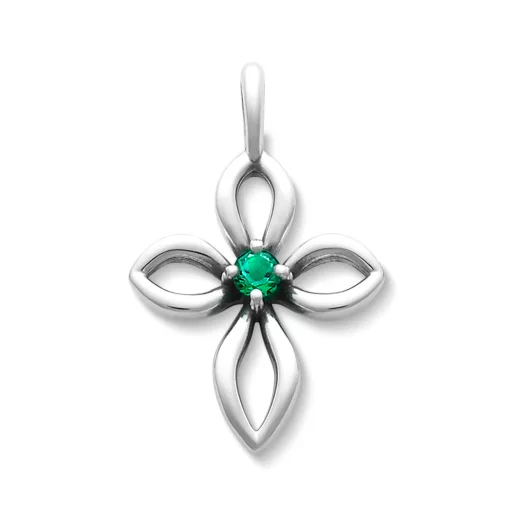 Avery Remembrance Birthstone Cross Pendant