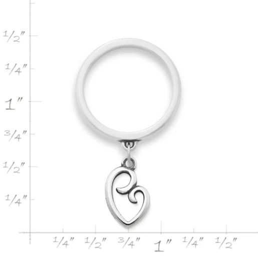 Delicate Mother's Love Charm Dangle Ring