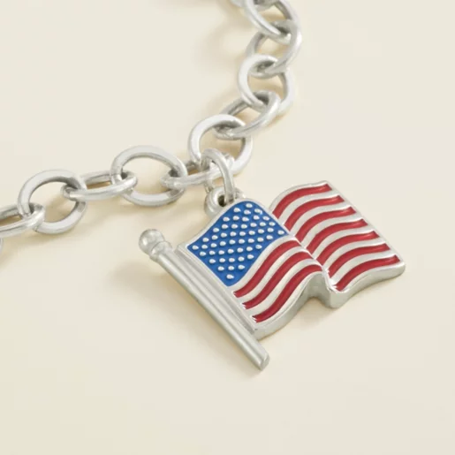 Enamel American Flag Charm