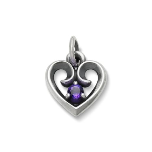 Avery Remembrance Heart Birthstone Pendant