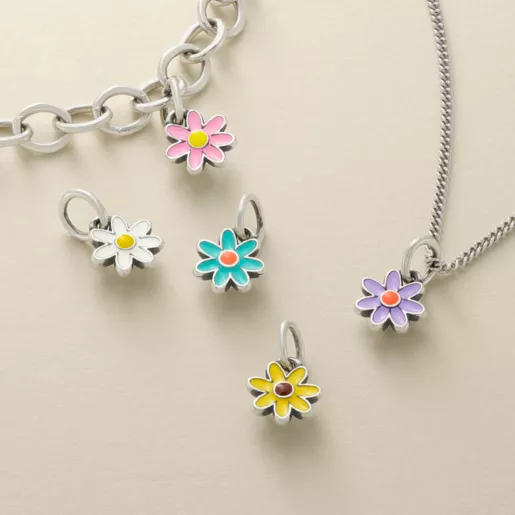 Enamel Mini Flower Charm
