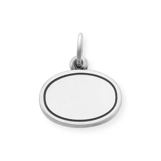 Engravable Oval Disc Charm