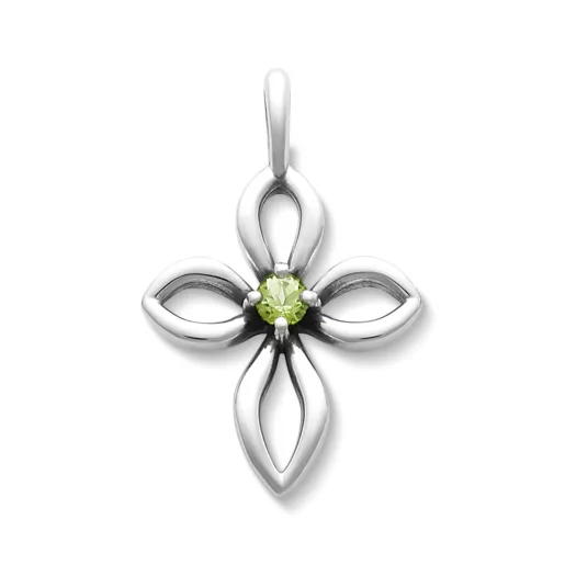 Avery Remembrance Birthstone Cross Pendant