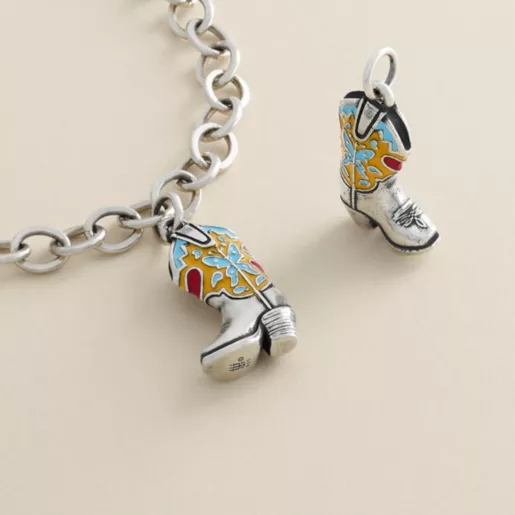 Enamel Western Boot Charm