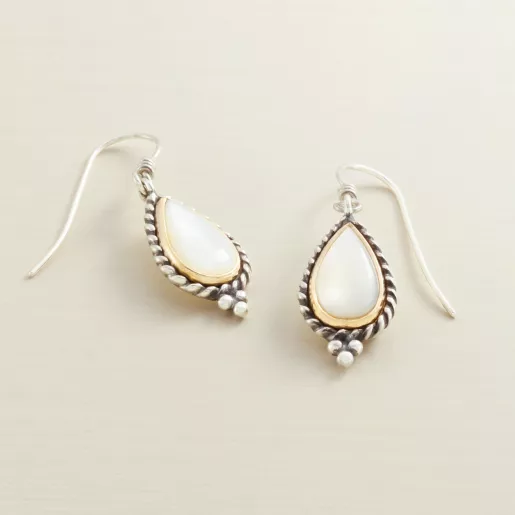 Alessandra Mother of Pearl Drop Earrings