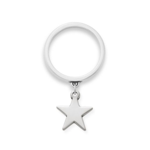 Star Charm Dangle Ring