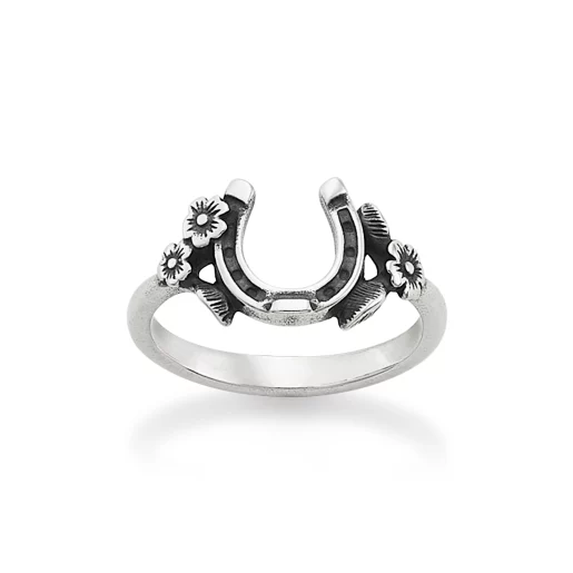 Floral Horseshoe Ring