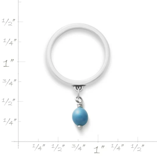 Glass Enhancer Bead Dangle Ring