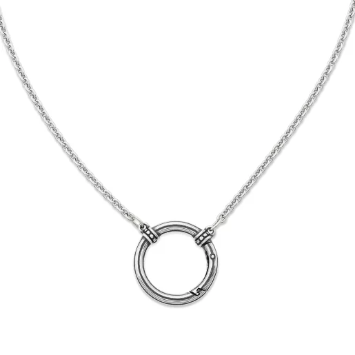 Beaded Changeable Charm Holder Necklace